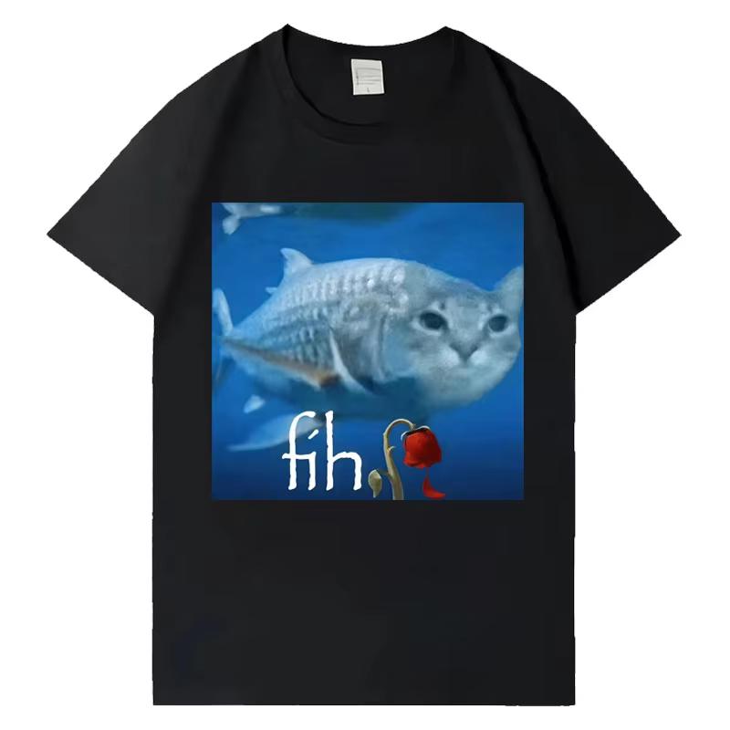 Funny Fish Cat Graphic T Shirts Women O-Neck Pop High Quality Teenagers T-shirt Unisex Casual Aesthetic Crewneck Tees Streetw... 5XL різнокольоровий
Funny Fish Cat Graphic T Shirts Women O-Neck Pop High Quality Teenagers T-shirt Unisex Casual Aesthetic Crewneck Tees Streetw... 5XL різнокольоровий