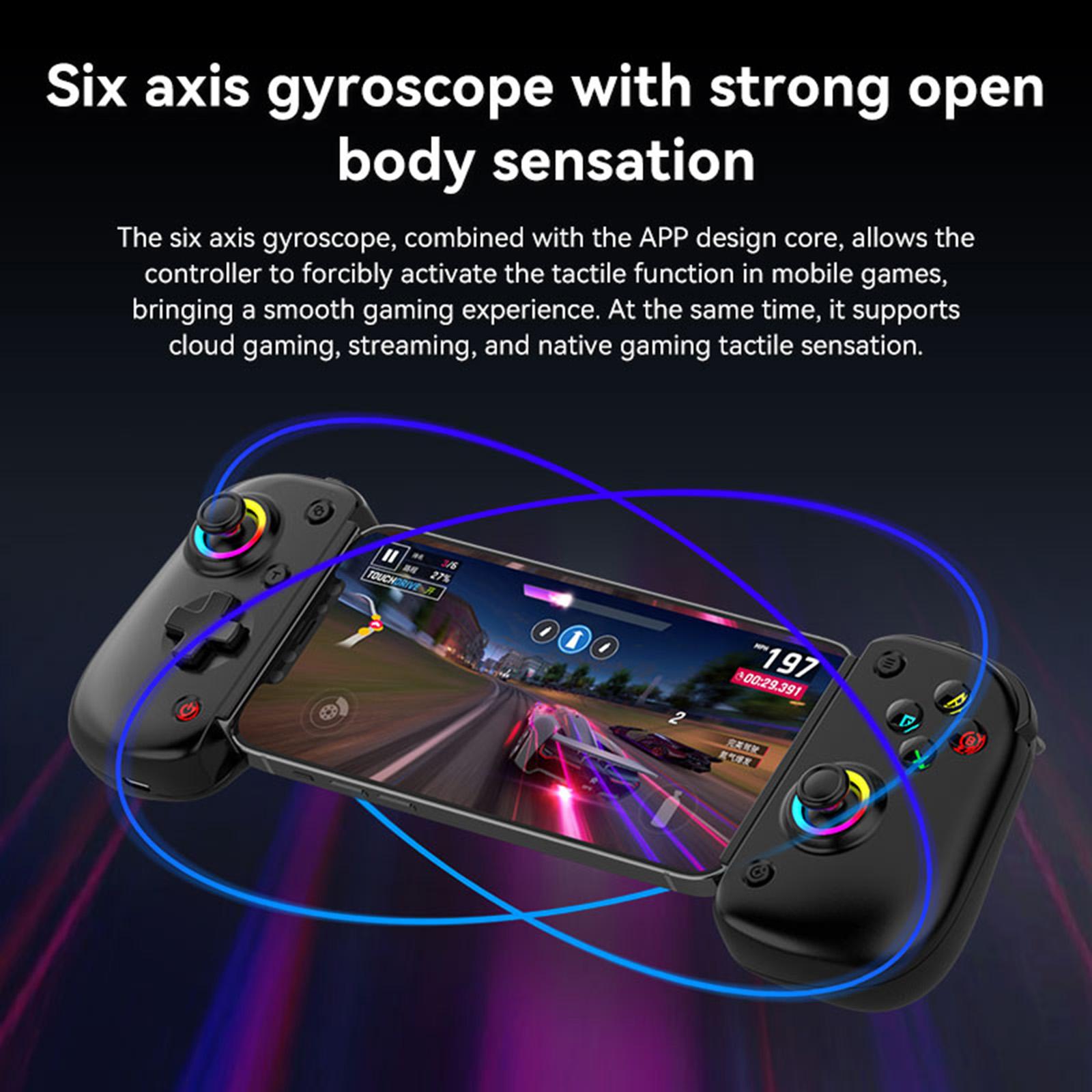 D8 Pro Game Handle Stretchable Bluetooth-совместимый беспроводной игровой контроллер для Switch/ПК/телефонов Эргономичный дизайн чёрный
D8 Pro Game Handle Stretchable Bluetooth-совместимый беспроводной игровой контроллер для Switch/ПК/телефонов Эргономичный дизайн чёрный