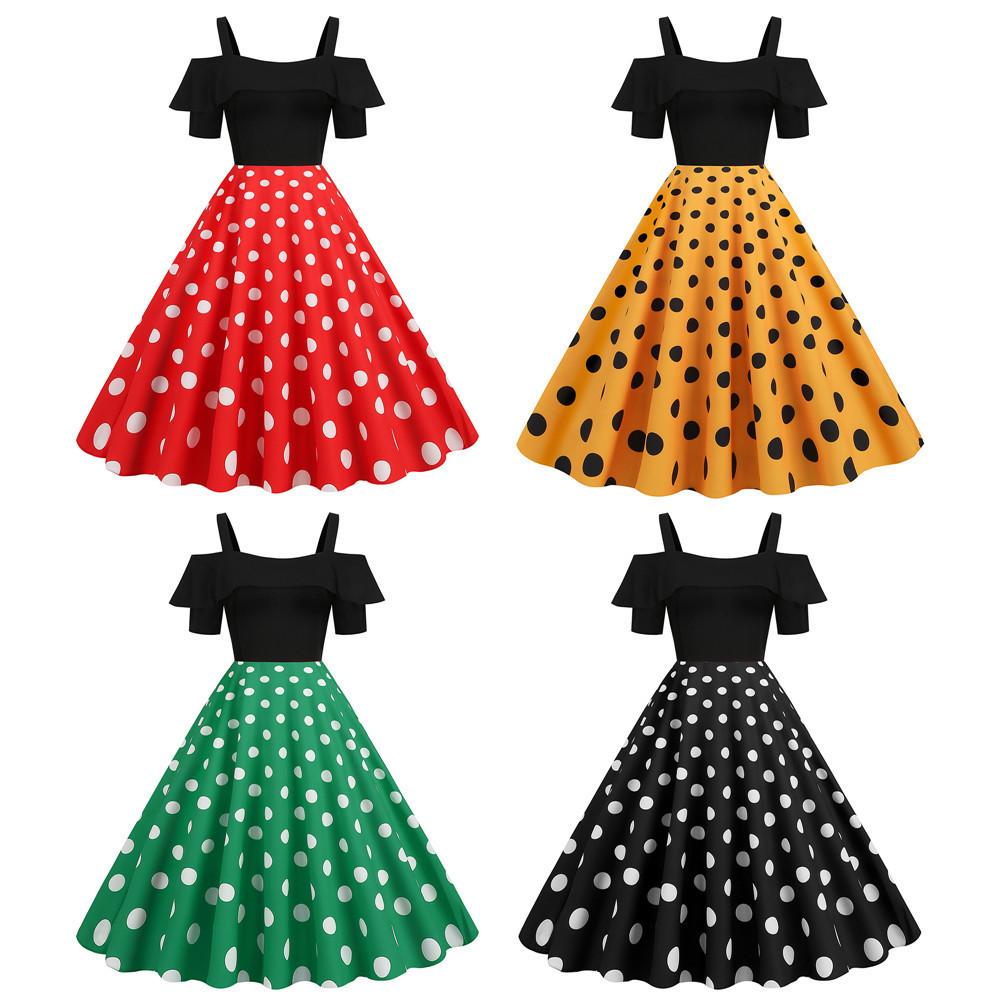 Women Retro 50s 60s Hepburn Swing Rockabilly Polka Dot Print Short Sleeves Midi Dress Bridal Host Wedding Bride Bridesmaids Party Gowns S красный
Women Retro 50s 60s Hepburn Swing Rockabilly Polka Dot Print Short Sleeves Midi Dress Bridal Host Wedding Bride Bridesmaids Party Gowns S красный