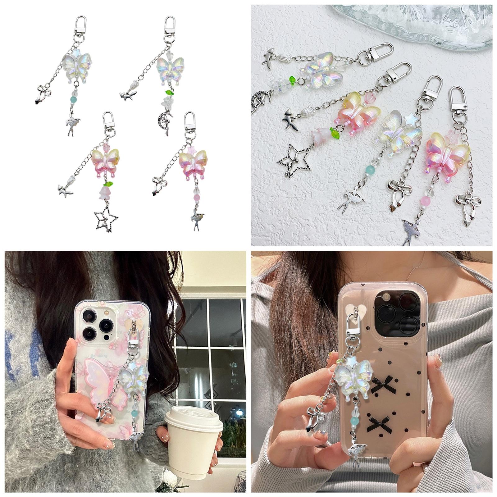 Stylish Phone and Key Decoration Elegant Acrylic Butterfly Pendant Charm with Color Gradient for Phones and Keys B рожевий
Stylish Phone and Key Decoration Elegant Acrylic Butterfly Pendant Charm with Color Gradient for Phones and Keys B рожевий
