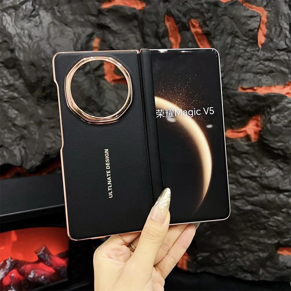 Новый Роскошный Деловой Чехол из ПУ кожи с Гальваническим Покрытием для Телефона Huawei Honor Magic V5, Противоударный Защитный Чехол-книжка с Жесткой Задней Крышкой Honor Magic5 чёрный
Новый Роскошный Деловой Чехол из ПУ кожи с Гальваническим Покрытием для Телефона Huawei Honor Magic V5, Противоударный Защитный Чехол-книжка с Жесткой Задней Крышкой Honor Magic5 чёрный