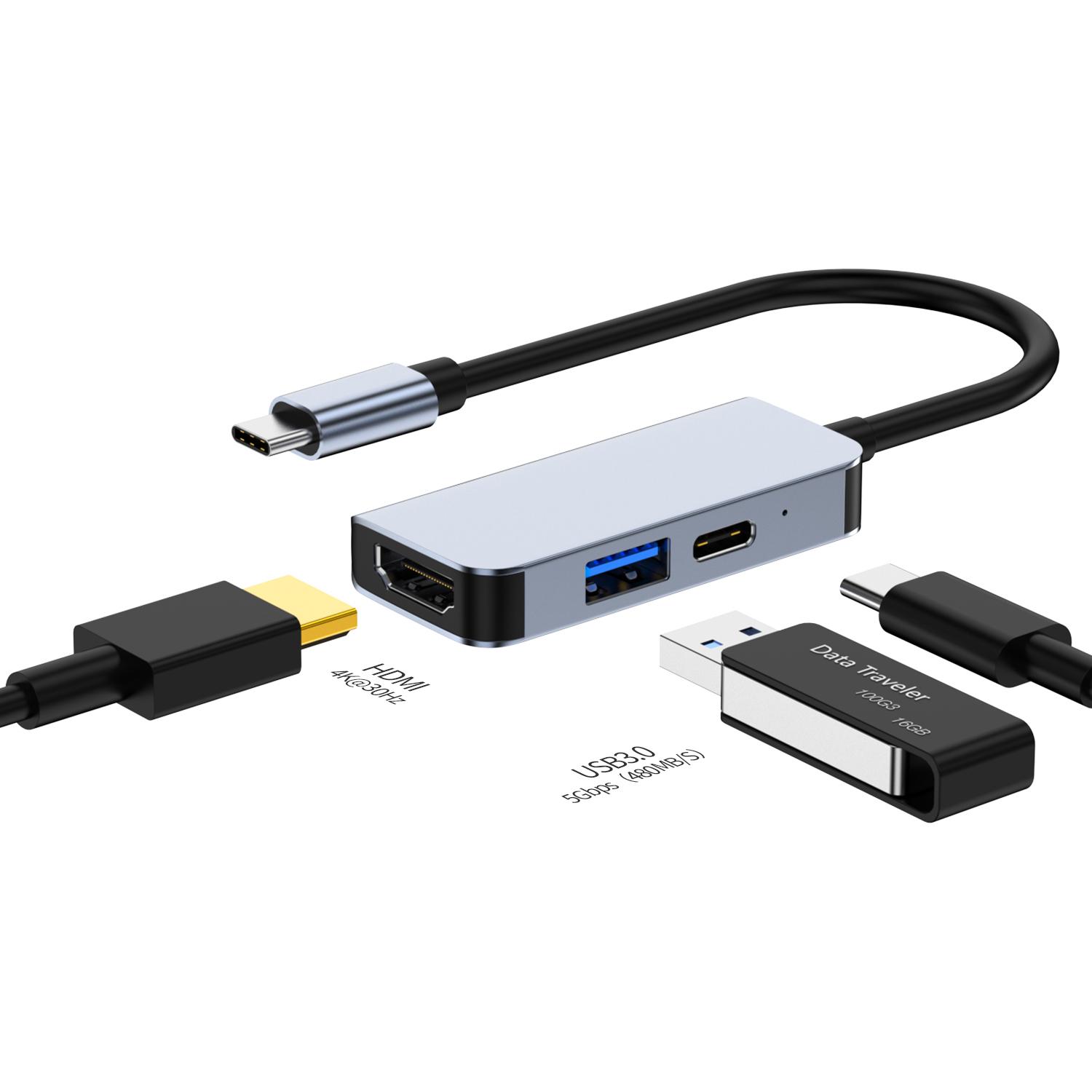2122 Laptop Expansion Type-C to USB3.0+HD+PD Hub Splitter Multi-Functional Docking Station As Shown A
2122 Laptop Expansion Type-C to USB3.0+HD+PD Hub Splitter Multi-Functional Docking Station As Shown A