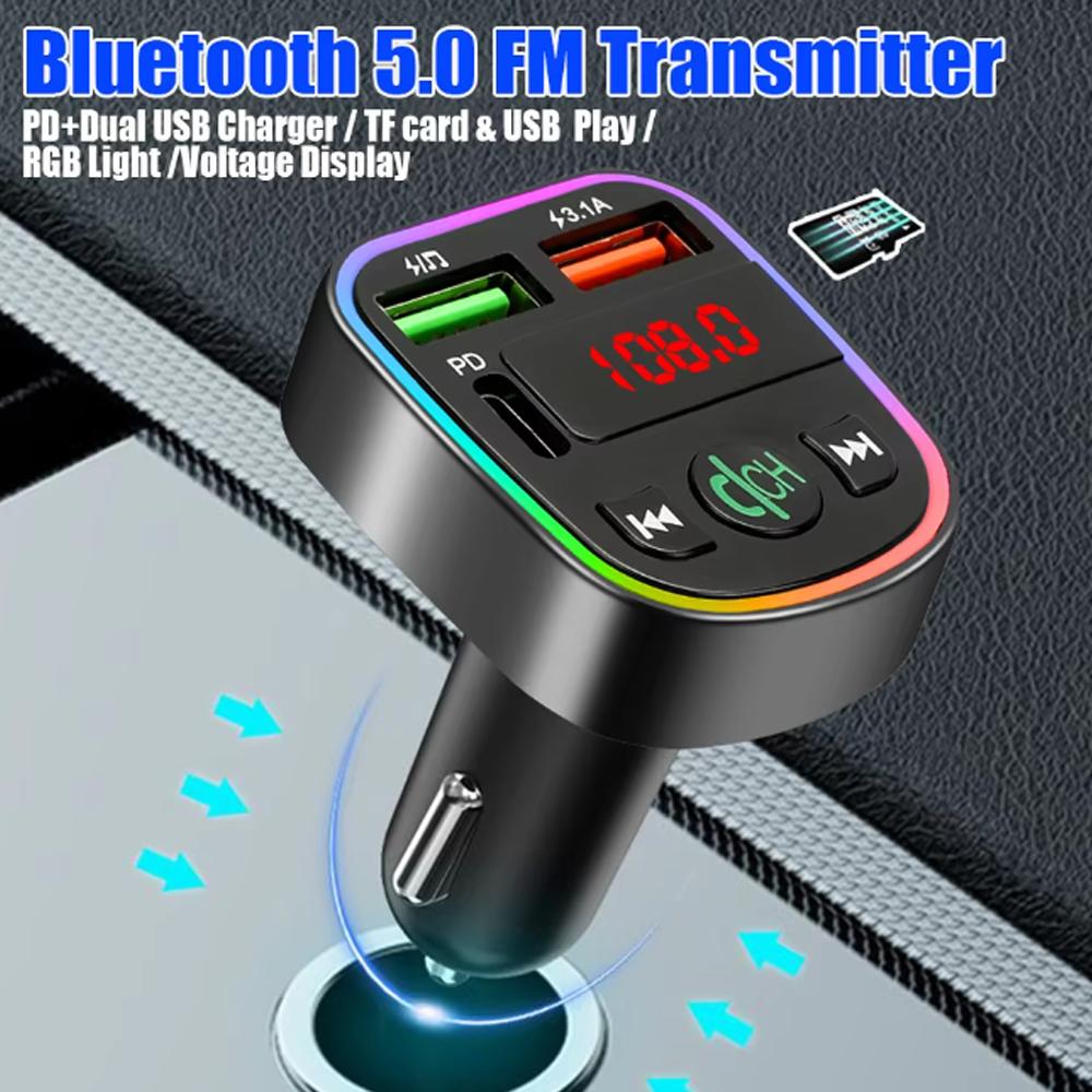 Bluetooth 5.0 Dual USB PD Type-C Быстрая зарядка Громкая связь Вызов FM-передатчик Поддержка TF-карты U-диск MP3-плеер Автомобильный комплект
Bluetooth 5.0 Dual USB PD Type-C Быстрая зарядка Громкая связь Вызов FM-передатчик Поддержка TF-карты U-диск MP3-плеер Автомобильный комплект