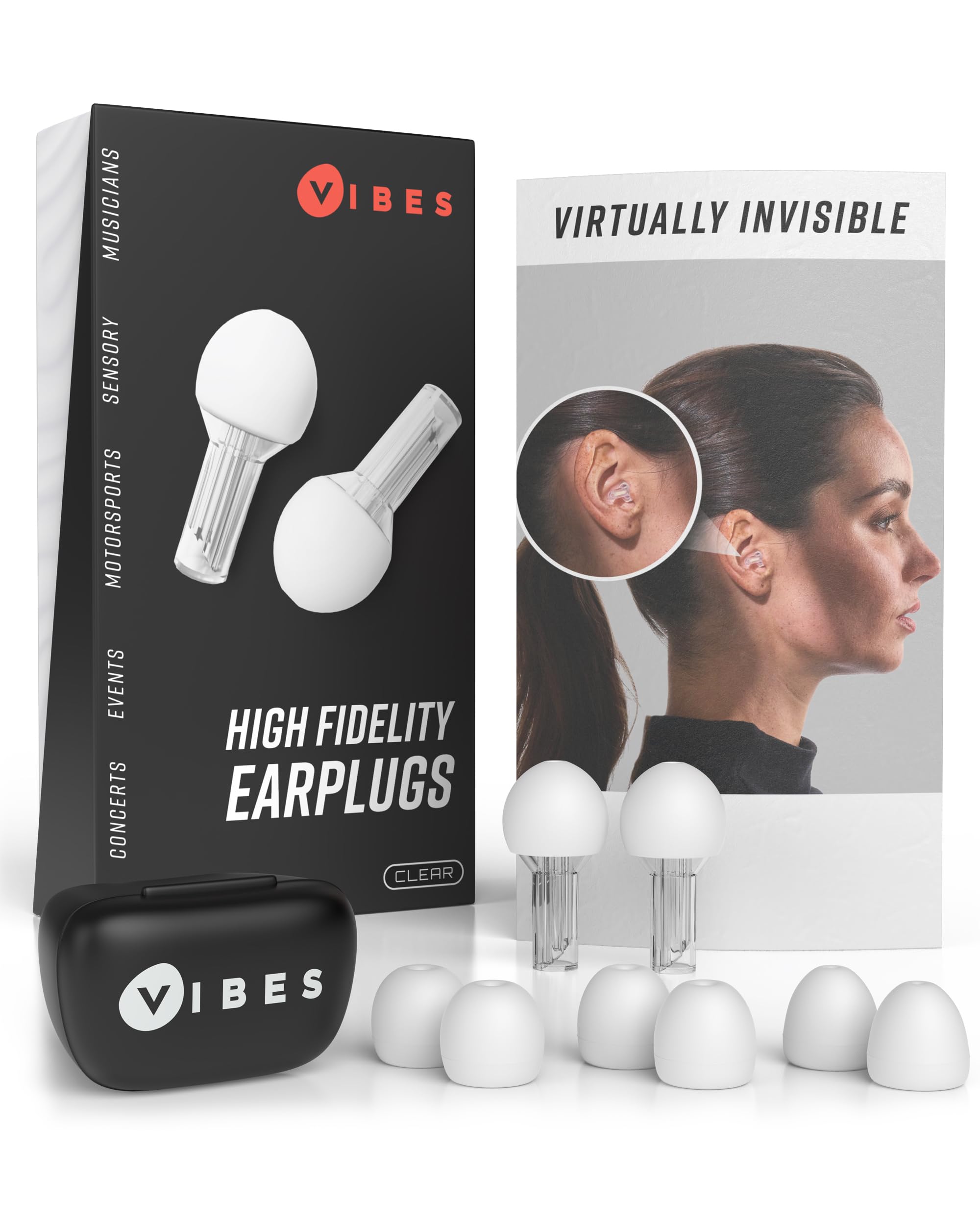 Затички для навушників з акустичним фільтром Vibes High Fidelity Decibel Reduction Затички для вух для музичних концертних фестивалів Захист слуху від шуму у вухах і аутизму Сенсорні чистий
Затички для навушників з акустичним фільтром Vibes High Fidelity Decibel Reduction Затички для вух для музичних концертних фестивалів Захист слуху від шуму у вухах і аутизму Сенсорні чистий