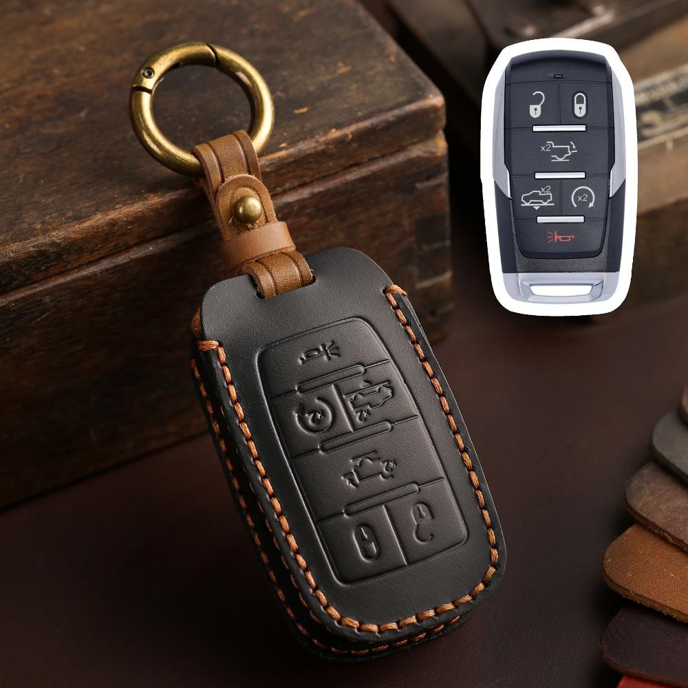 Handmade Genuine Leather Key Cover for Dodge GMC Pickup Truck Car Keys Protection
Handmade Genuine Leather Key Cover for Dodge GMC Pickup Truck Car Keys Protection