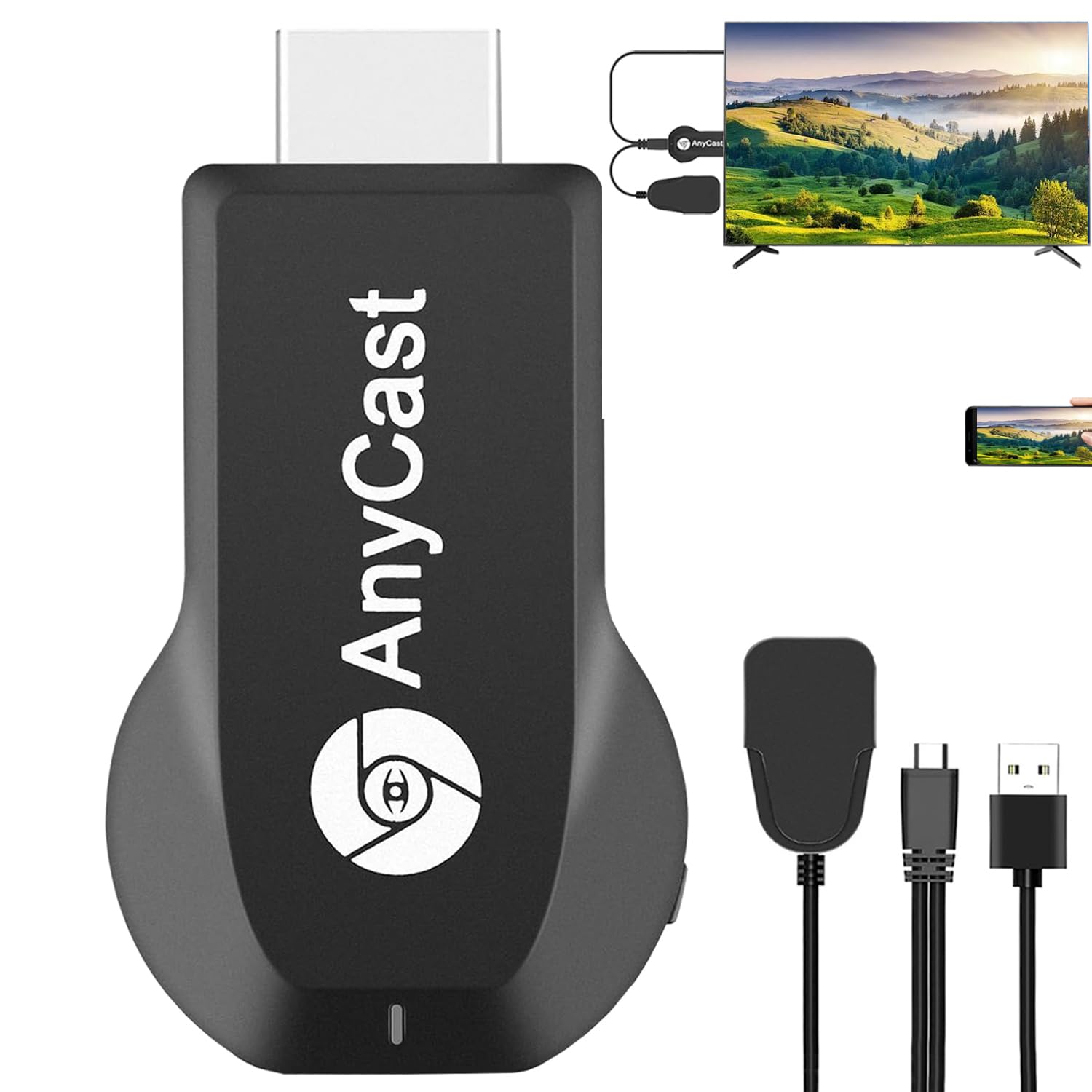 Amzhfeng HDMI Mirror Cast Latest Genuine Smartphone Mirroring Anycast 4K HD Mirror Your Phone Screen to Your Watch Compatible with Easy Connection
Amzhfeng HDMI Mirror Cast Latest Genuine Smartphone Mirroring Anycast 4K HD Mirror Your Phone Screen to Your Watch Compatible with Easy Connection