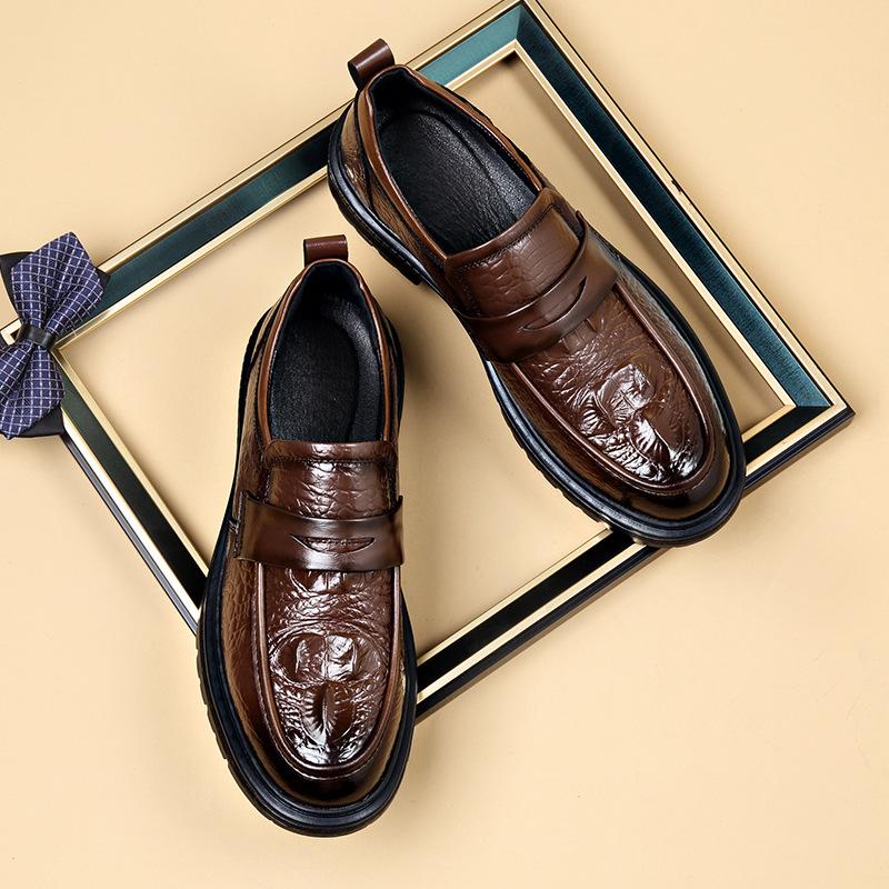 Men s shoes new men s leather shoes soft-soled shoes casual men s spring and autumn thick-soled wear-resistant one-pedal 2025 38
Men s shoes new men s leather shoes soft-soled shoes casual men s spring and autumn thick-soled wear-resistant one-pedal 2025 38