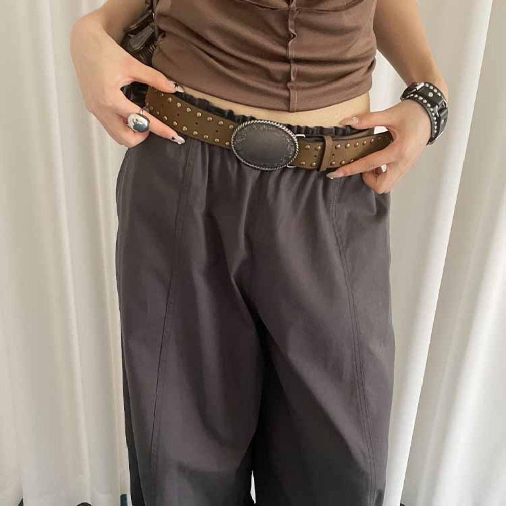 Zinc Zinc Alloy Retro Rivet Waist Belt Vintage Printed Jeans Waistband Casual Punk Style Belt Spicy Girl
Zinc Zinc Alloy Retro Rivet Waist Belt Vintage Printed Jeans Waistband Casual Punk Style Belt Spicy Girl