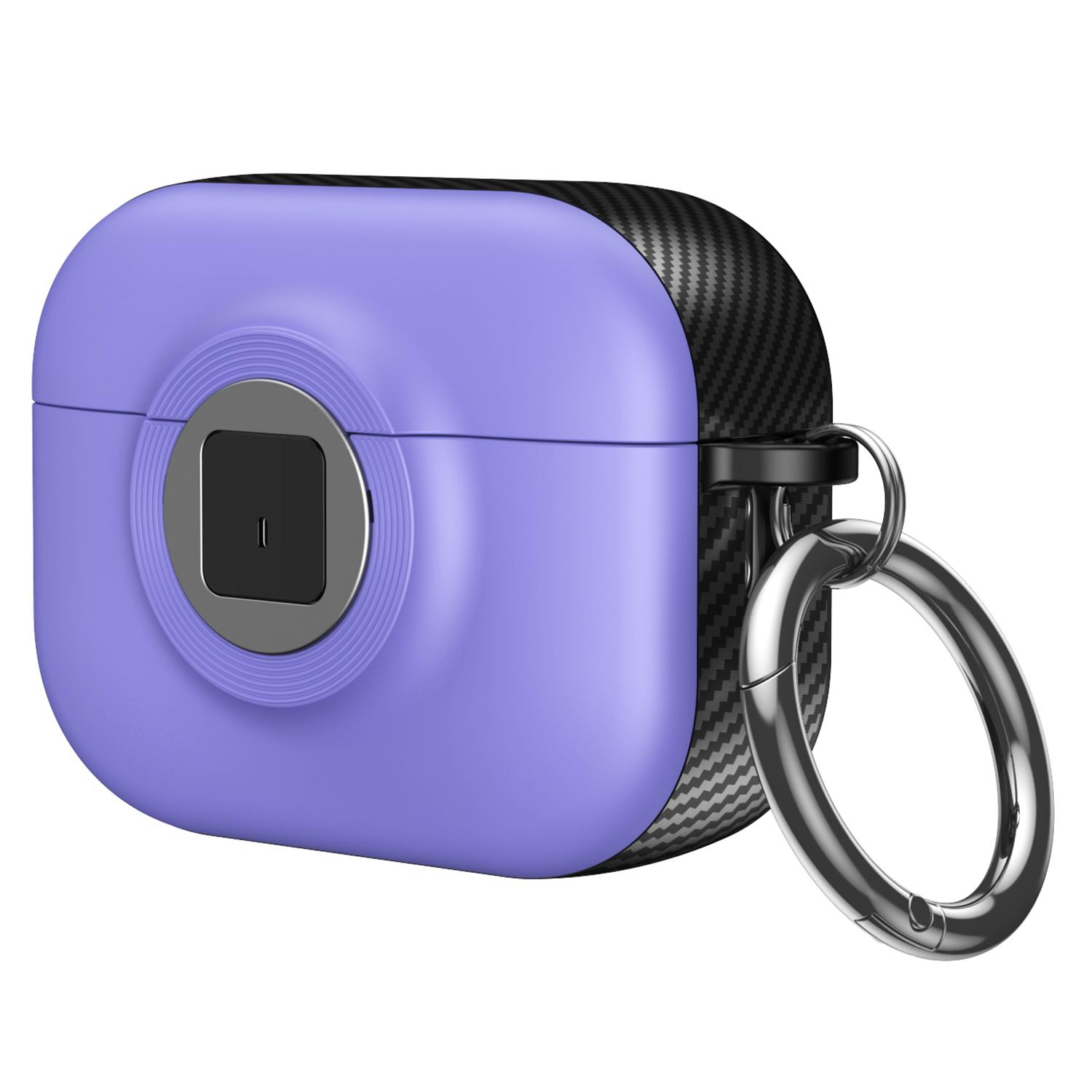 For Apple AirPods Pro Case PC+TPU Flip Earphone Cover with Carabiner and Switch Lock H
For Apple AirPods Pro Case PC+TPU Flip Earphone Cover with Carabiner and Switch Lock H