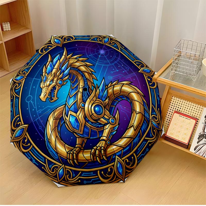 Golden Dragon Ornament Printed umbrella windproof folding umbrella portable sun and rain umbrella suitable for gifting
Golden Dragon Ornament Printed umbrella windproof folding umbrella portable sun and rain umbrella suitable for gifting