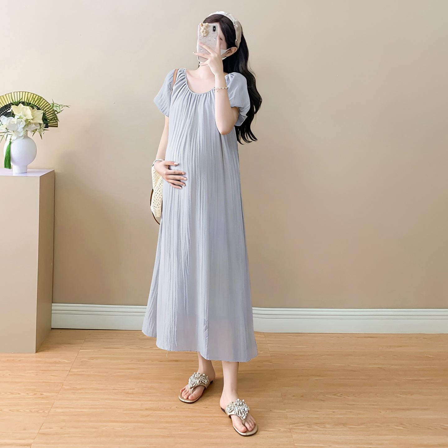 2026 Summer Loose Fit Maternity Dress with Belt - Simple and Versatile Design L сірий колір/синій
2026 Summer Loose Fit Maternity Dress with Belt - Simple and Versatile Design L сірий колір/синій
