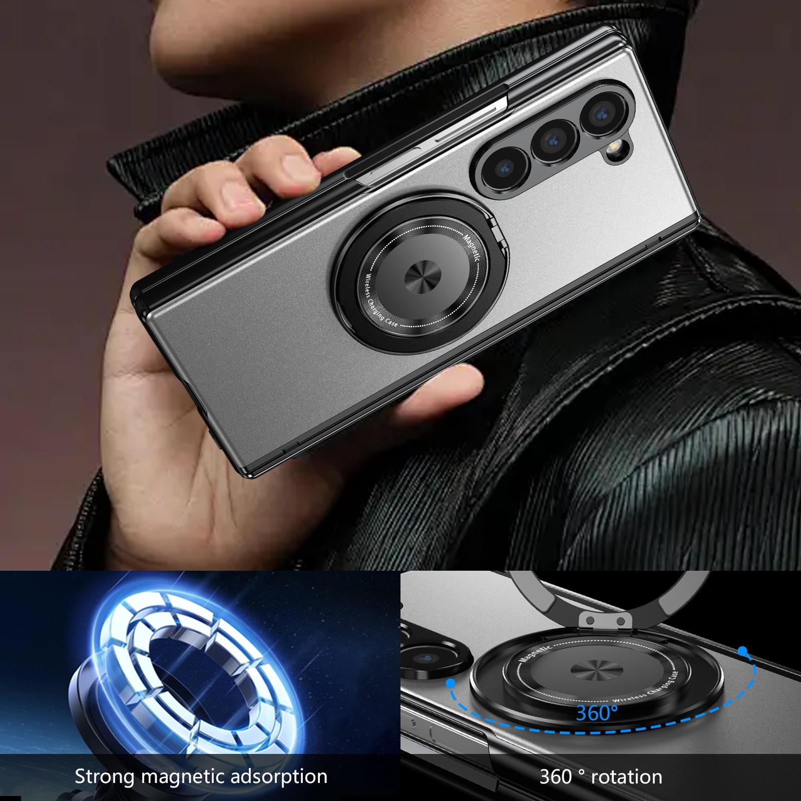Aluminum Alloy Back Cover Mobile Phone Case for Samsung Galaxy Z Fold 7/6/5/4 with 360° Rotating Ring Kickstand, Hinge Protector Galaxy Z Fold7 сірий
Aluminum Alloy Back Cover Mobile Phone Case for Samsung Galaxy Z Fold 7/6/5/4 with 360° Rotating Ring Kickstand, Hinge Protector Galaxy Z Fold7 сірий