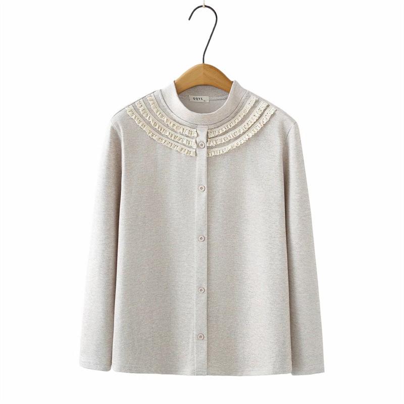 2025 Autumn/Winter Plus Size Women s Lace Base Layer Top, Long Sleeve, Stand Collar, Versatile Pullover 8099 4XL абрикосовый
2025 Autumn/Winter Plus Size Women s Lace Base Layer Top, Long Sleeve, Stand Collar, Versatile Pullover 8099 4XL абрикосовый