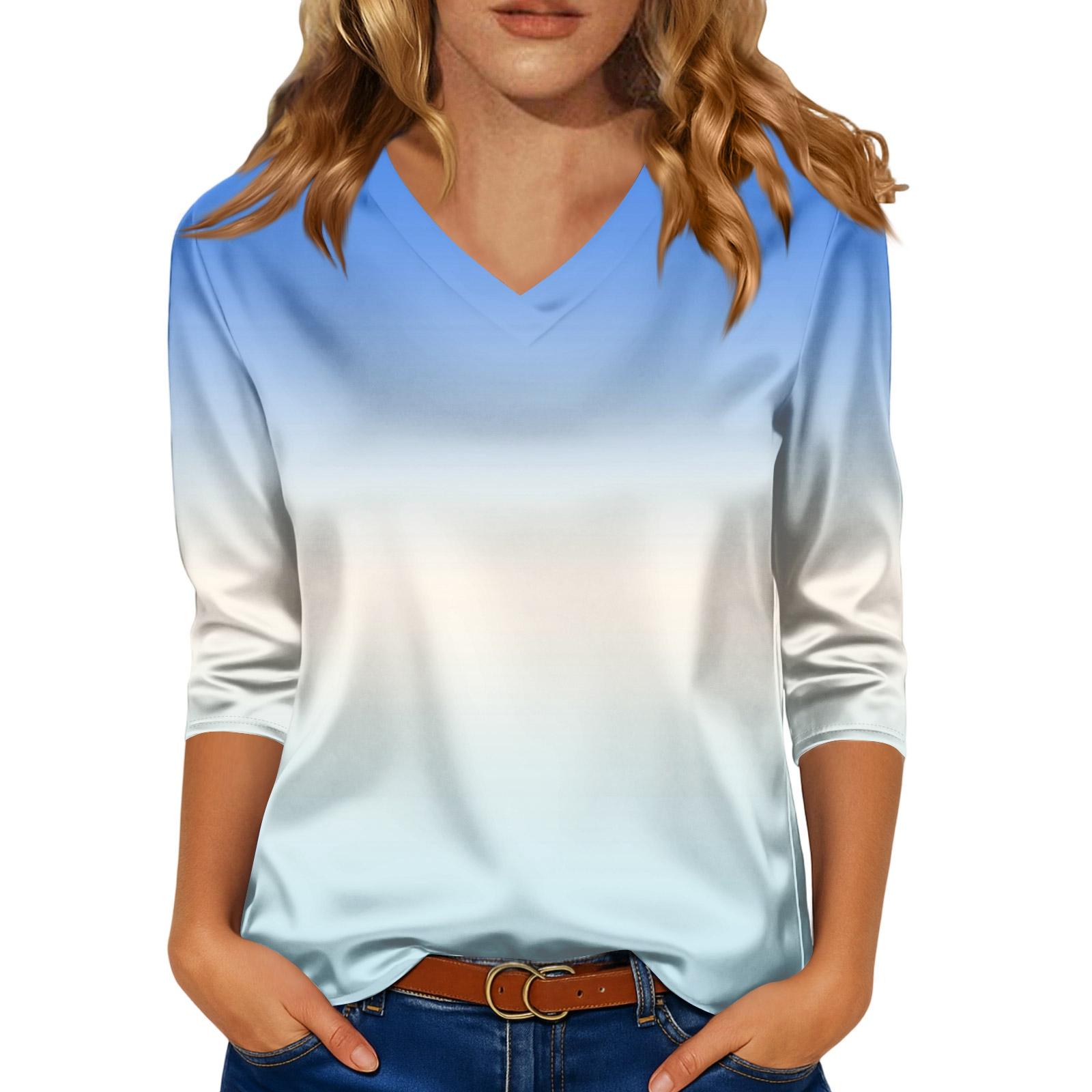 Blouse For Women Dressy 3/4 Long Sleeve Shirts Business Casual Outfit Tops L
Blouse For Women Dressy 3/4 Long Sleeve Shirts Business Casual Outfit Tops L