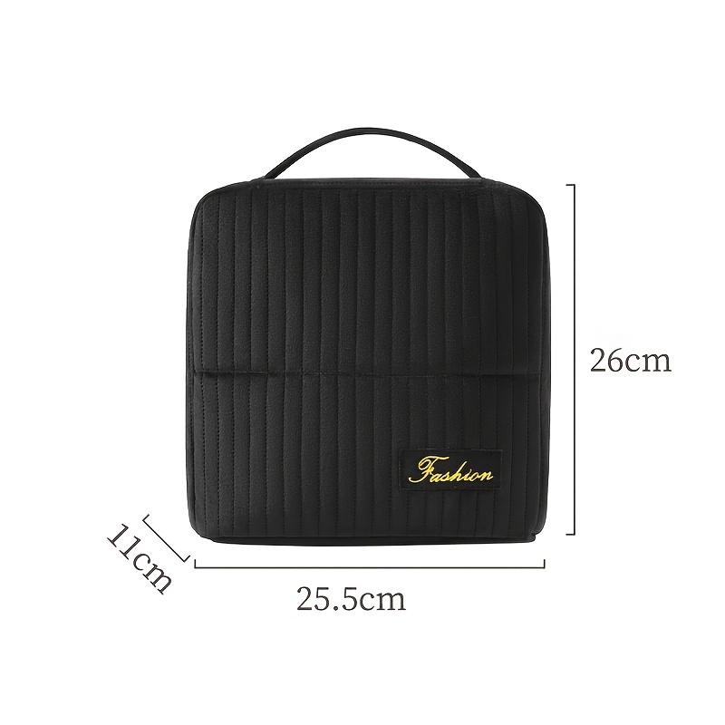 1Pc Large Capacity Dutch Velvet Fashionable Standing Makeup Bag, Beauty And Toiletries Storage Bag, Portable Travel Storage Bag, Wedding Emergency чёрный
1Pc Large Capacity Dutch Velvet Fashionable Standing Makeup Bag, Beauty And Toiletries Storage Bag, Portable Travel Storage Bag, Wedding Emergency чёрный