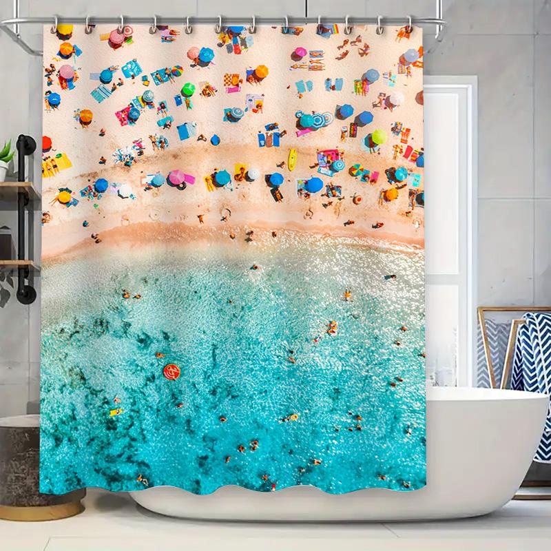 Beach Vibe Shower Curtain Vibrant Colors Fun Designs For Your Bathroom Decor W60H190(CM)-1 Pcs
Beach Vibe Shower Curtain Vibrant Colors Fun Designs For Your Bathroom Decor W60H190(CM)-1 Pcs