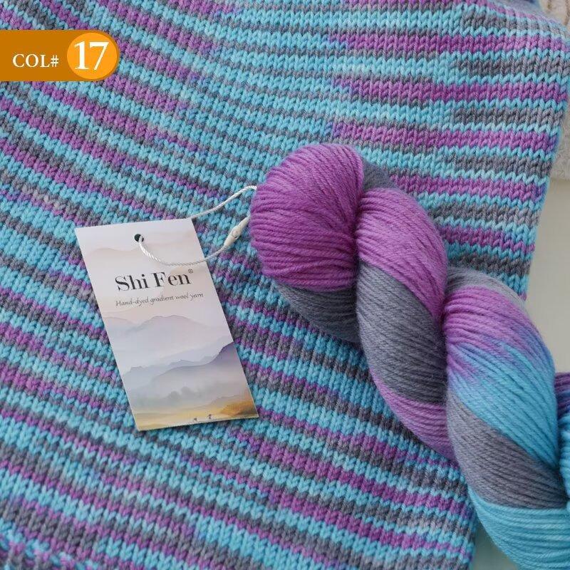 Пряжа из шерсти ручной окраски, градиентные схемы для вязания свитеров своими руками, шали из детской шелковой пряжи, шарфы и шапки ручной работы 17
Пряжа из шерсти ручной окраски, градиентные схемы для вязания свитеров своими руками, шали из детской шелковой пряжи, шарфы и шапки ручной работы 17