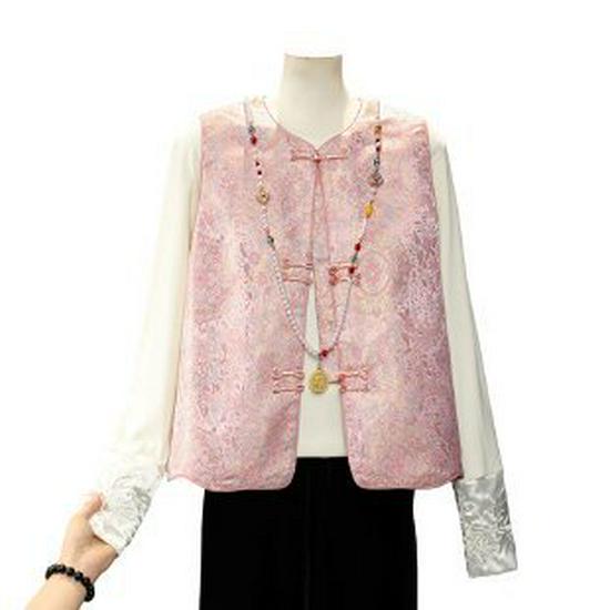 New Vintage Jacquard Vest Outerwear for Middle-Aged and Elderly Women - Chinese Style Spring & Autumn Collection. 4XL рожевий
New Vintage Jacquard Vest Outerwear for Middle-Aged and Elderly Women - Chinese Style Spring & Autumn Collection. 4XL рожевий