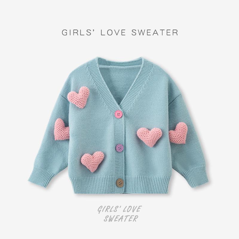 2024 Корейский детский вязаный кардиган с 3D-сердечком - модный комплект с юбкой на весну/осень 110 cm
2024 Корейский детский вязаный кардиган с 3D-сердечком - модный комплект с юбкой на весну/осень 110 cm