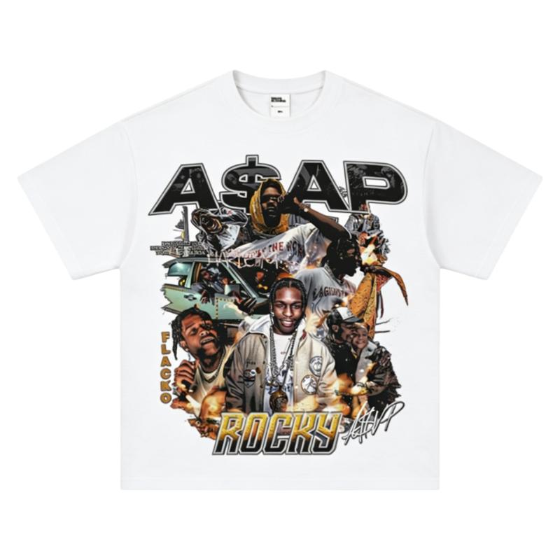2026 ASAP Rocky TShirt High Street Hip Hop Rap Graphic Print Crew Neck Pure Cotton Casual Fashion Tops For All Seasons 4XL
2026 ASAP Rocky TShirt High Street Hip Hop Rap Graphic Print Crew Neck Pure Cotton Casual Fashion Tops For All Seasons 4XL