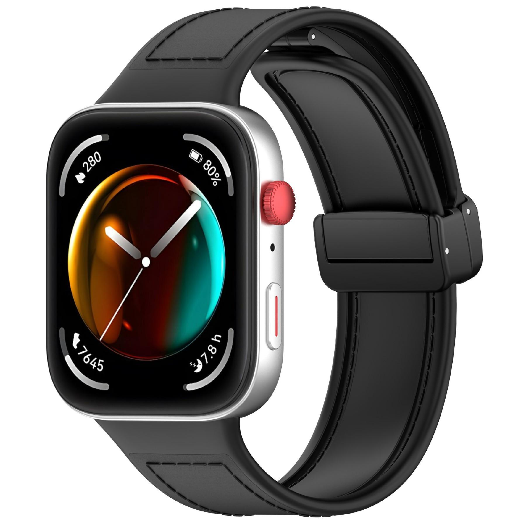 For Huawei Watch Fit 3 Watch Band Magnetic Buckle Leather Coated Silicone Strap with Metal Connector Orange
For Huawei Watch Fit 3 Watch Band Magnetic Buckle Leather Coated Silicone Strap with Metal Connector Orange