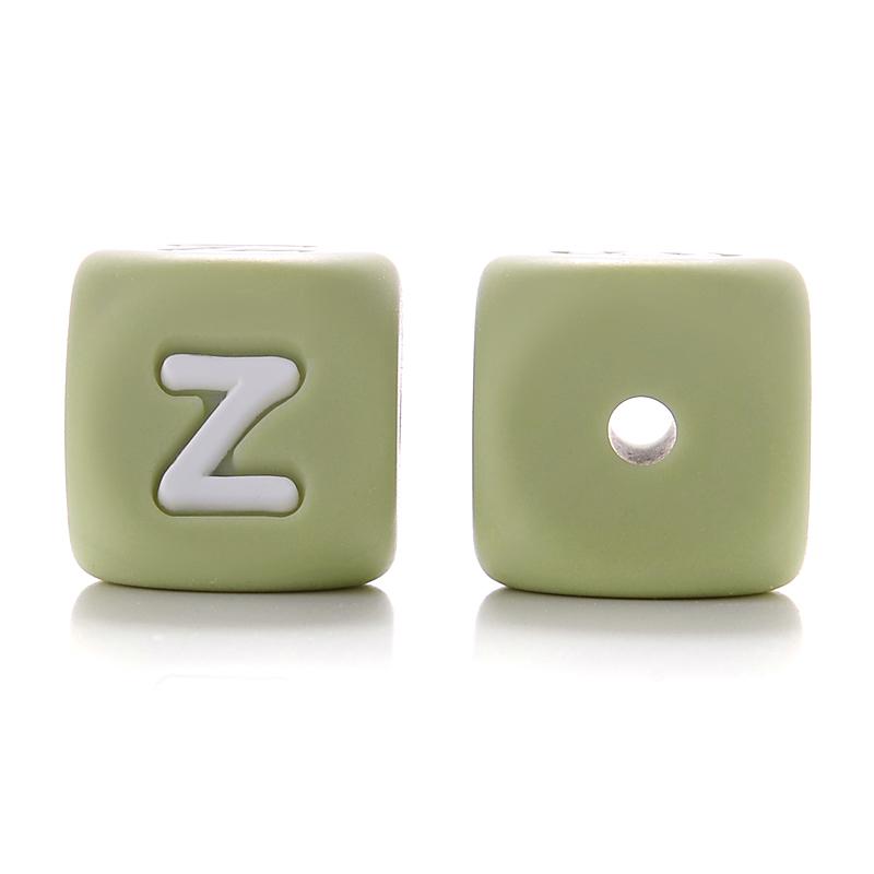 10Pcs 12mm Sage Silicone Alphabet Letter Beads 26 English Letter Baby Name Beads Teething Pacifier Chain Silicone Baby Teether
10Pcs 12mm Sage Silicone Alphabet Letter Beads 26 English Letter Baby Name Beads Teething Pacifier Chain Silicone Baby Teether