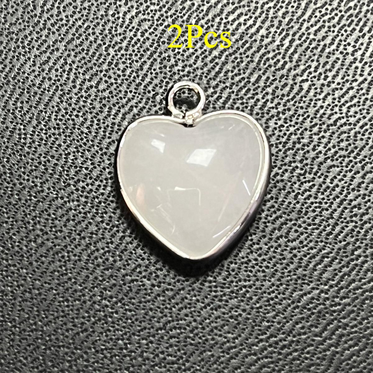 2Pcs, Energy Natural Stone Pendant with Silvery Edge, Spiritual Healing Crystal Heart Gemstone Charms for Jewelry Making DIY Crafts 15mm 2Pcs/15mm
2Pcs, Energy Natural Stone Pendant with Silvery Edge, Spiritual Healing Crystal Heart Gemstone Charms for Jewelry Making DIY Crafts 15mm 2Pcs/15mm