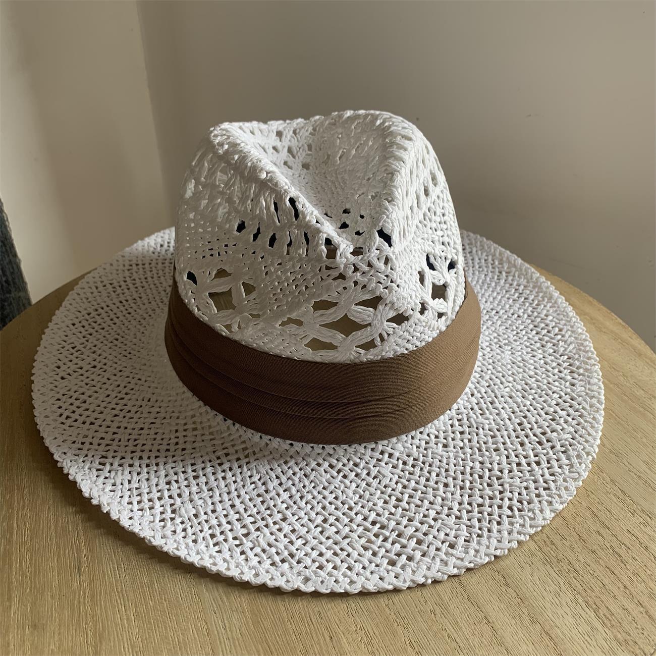 Panama Hat Summer Women White Lace Large Brim Sun Protection Natural Straw Lightweight Foldable Beach Travel Outdoor For Women 56-58cm
Panama Hat Summer Women White Lace Large Brim Sun Protection Natural Straw Lightweight Foldable Beach Travel Outdoor For Women 56-58cm