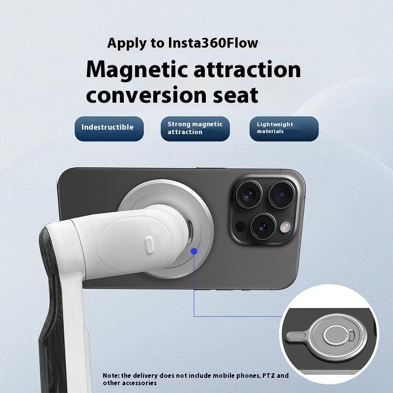 BRDRC For Insta360 Flow Handle Gimbal Magnetic Phone Bracket Compatible with MagSafe Adapter Type A
BRDRC For Insta360 Flow Handle Gimbal Magnetic Phone Bracket Compatible with MagSafe Adapter Type A