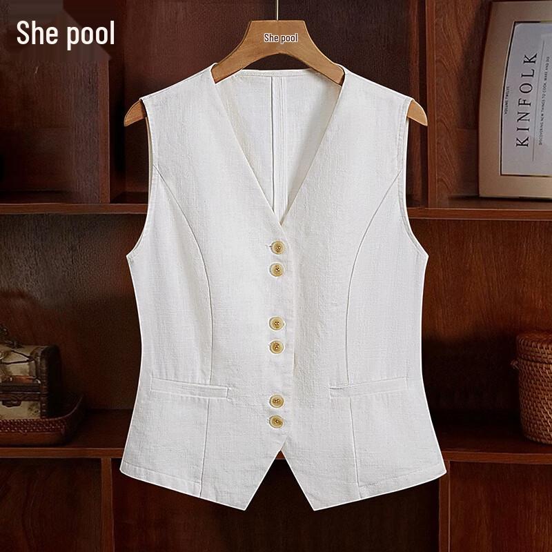 Женский жилет из рами и лиоцелла с V-образным вырезом XL
Женский жилет из рами и лиоцелла с V-образным вырезом XL