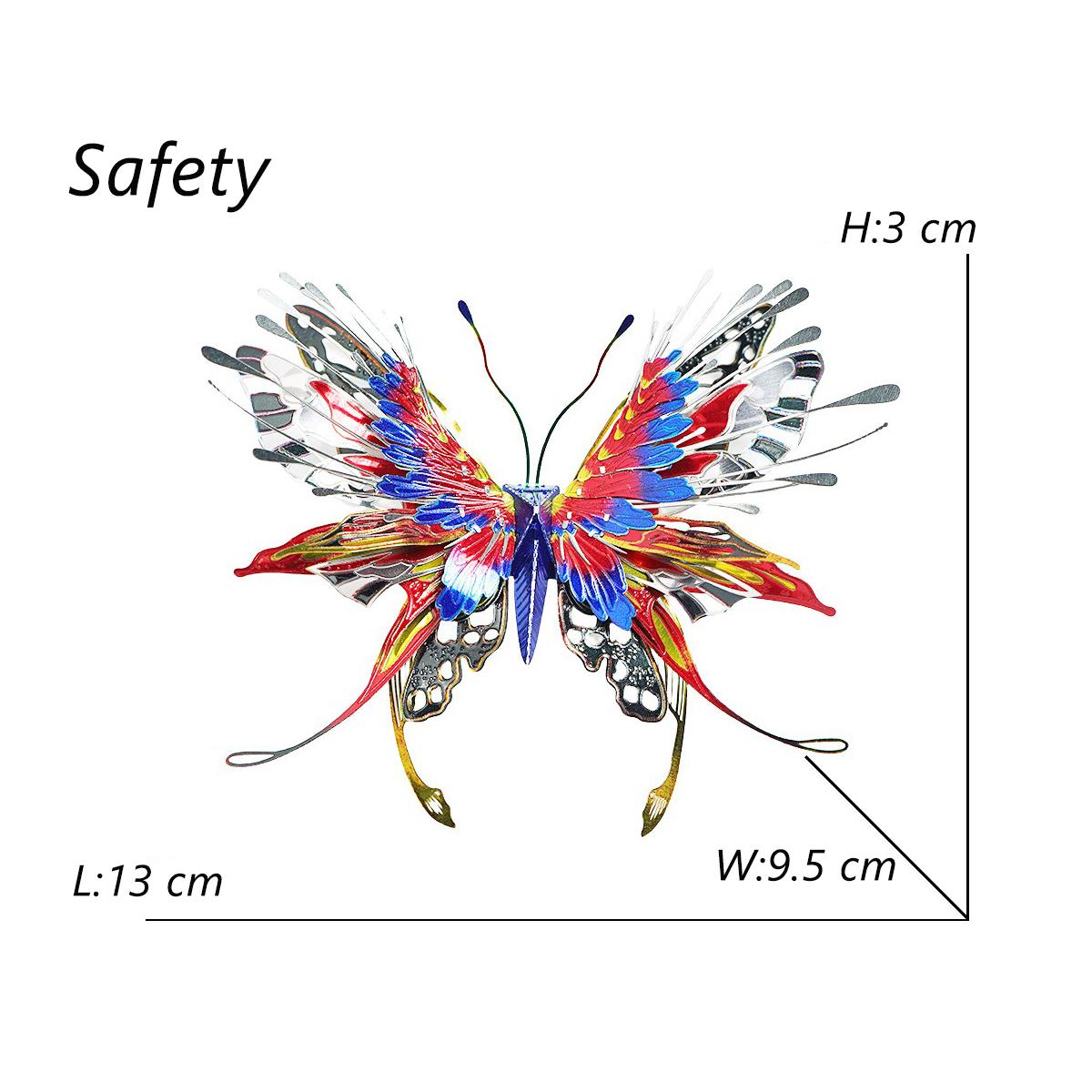 Multicolour Beautiful Butterfly 3D Metal Game Embodies Implied Meaning Of Love Health Fortune Friendship Assembly Model Game
Multicolour Beautiful Butterfly 3D Metal Game Embodies Implied Meaning Of Love Health Fortune Friendship Assembly Model Game