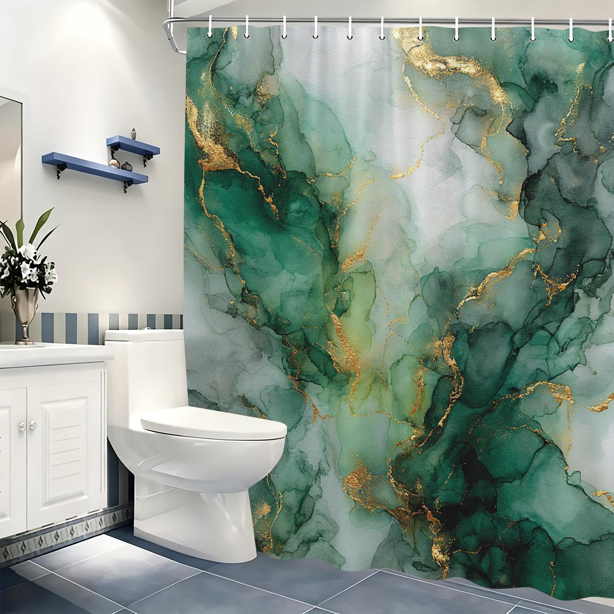 Marbled Pattern Polyester Shower Curtain - Stylish Bathroom Decor, Elegant Bathtub Partition Polyester For Home Hotel W60H190(CM)-1 Pcs
Marbled Pattern Polyester Shower Curtain - Stylish Bathroom Decor, Elegant Bathtub Partition Polyester For Home Hotel W60H190(CM)-1 Pcs