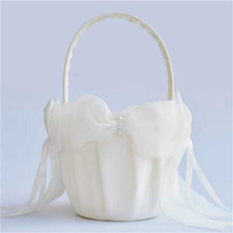 Белые цветочные корзинки для девочек, шелковые свадебные корзины для цветов, невесты/детей, ручные украшения для свадебной церемонии
Белые цветочные корзинки для девочек, шелковые свадебные корзины для цветов, невесты/детей, ручные украшения для свадебной церемонии