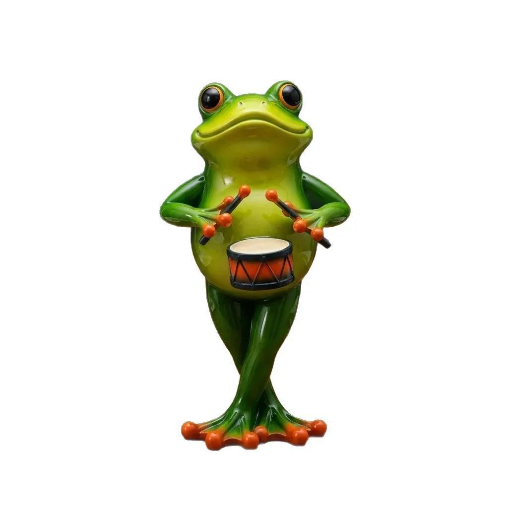 Interesting Frog Shaped Resin Ornaments, Miniature Model Ornaments Of Frog Playing Musical Instruments, Home Decoration Crafts
Interesting Frog Shaped Resin Ornaments, Miniature Model Ornaments Of Frog Playing Musical Instruments, Home Decoration Crafts