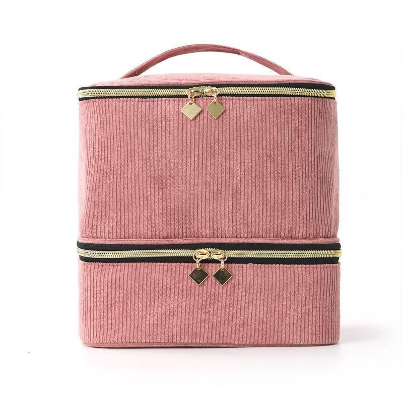 Corduroy Makeup Bag Large Capacity High Appearance Level Portable Cosmetic Organizer Bag for Nail Polish Beauty Tools Storage 25.5x24x21cm рожевий
Corduroy Makeup Bag Large Capacity High Appearance Level Portable Cosmetic Organizer Bag for Nail Polish Beauty Tools Storage 25.5x24x21cm рожевий