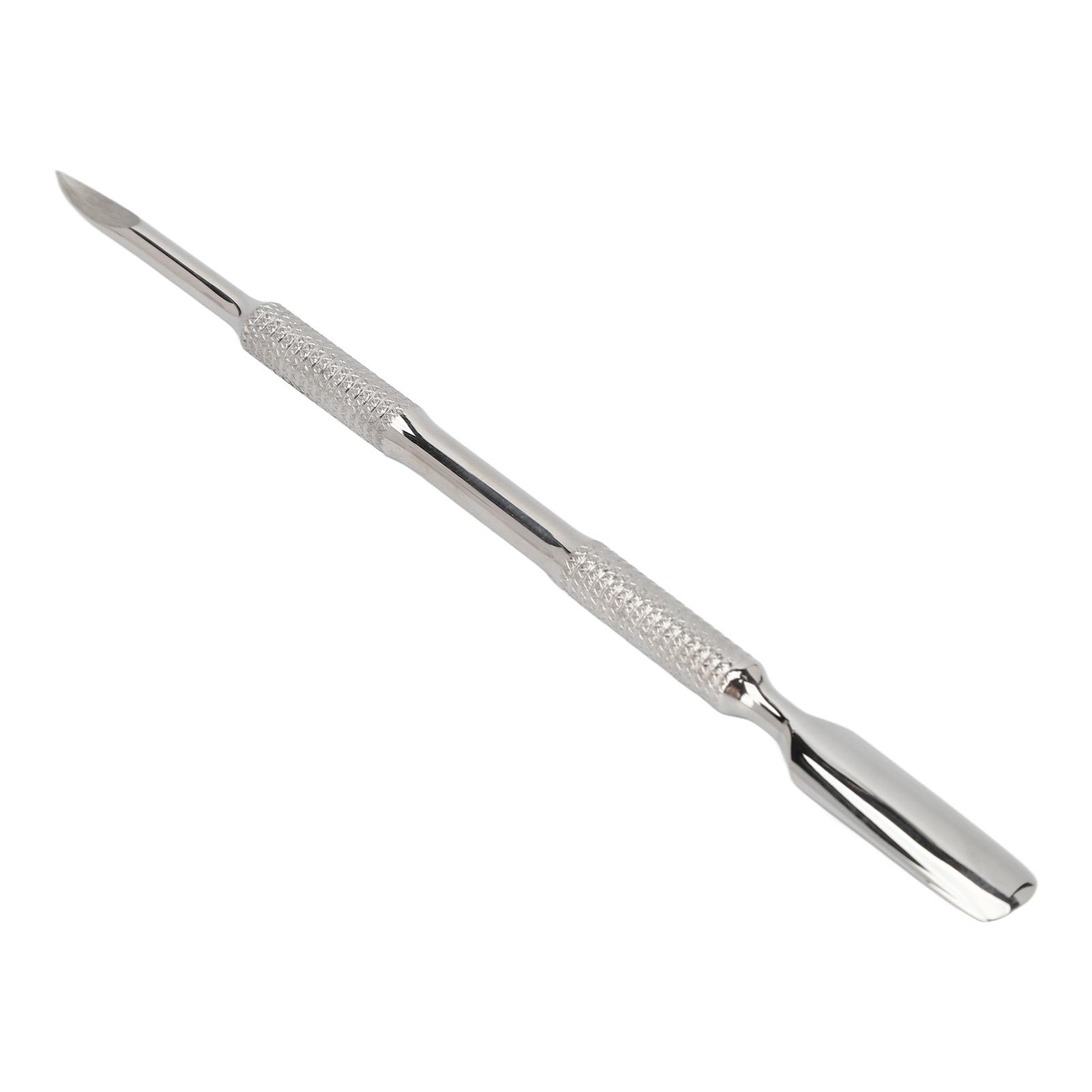 Dual Head Cuticle Pusher Stainless Steel Cuticle Pusher Nail Pedicure Tool for Dead Skin Callus Removal
Dual Head Cuticle Pusher Stainless Steel Cuticle Pusher Nail Pedicure Tool for Dead Skin Callus Removal