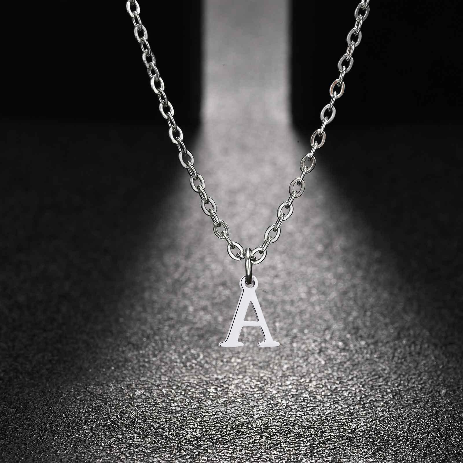 26 Letters A-Z Initial Pendant Necklaces for Women,Alphabet Pendant Rolo Chain Necklace,Simple Fashion Collar Jewelry Gift
26 Letters A-Z Initial Pendant Necklaces for Women,Alphabet Pendant Rolo Chain Necklace,Simple Fashion Collar Jewelry Gift