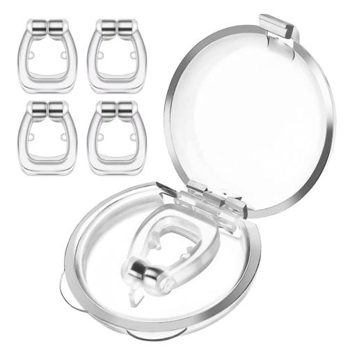Anti-Snoring Clips, Snoring Improvement Tool, Nostril Opener for Nasal Breathing, Washable, Includes Storage Box (Set of 4) 1.0 pcs
Anti-Snoring Clips, Snoring Improvement Tool, Nostril Opener for Nasal Breathing, Washable, Includes Storage Box (Set of 4) 1.0 pcs