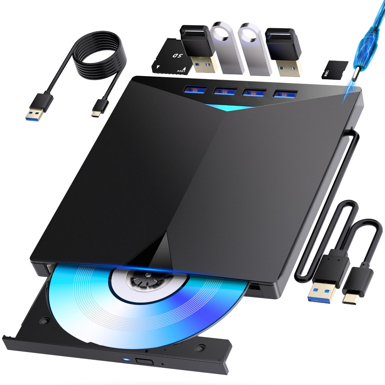 External Blu-ray Drive! Faster, lighter, thinner, and more stable! External Blu-ray drive with USB-A/C support, BD/DVD/CD playback, reading, and writi
External Blu-ray Drive! Faster, lighter, thinner, and more stable! External Blu-ray drive with USB-A/C support, BD/DVD/CD playback, reading, and writi
