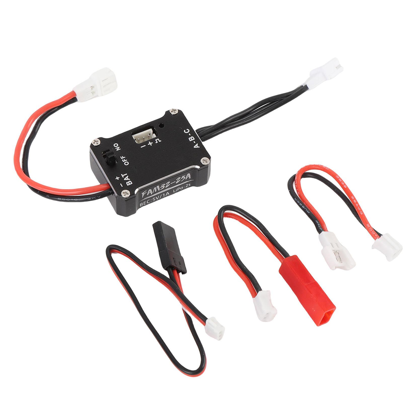 ESC Replacement for SCX24 1/18 1/24 1/28 RC Car Alloy 25A Brushless Electronic Speed Controller
ESC Replacement for SCX24 1/18 1/24 1/28 RC Car Alloy 25A Brushless Electronic Speed Controller