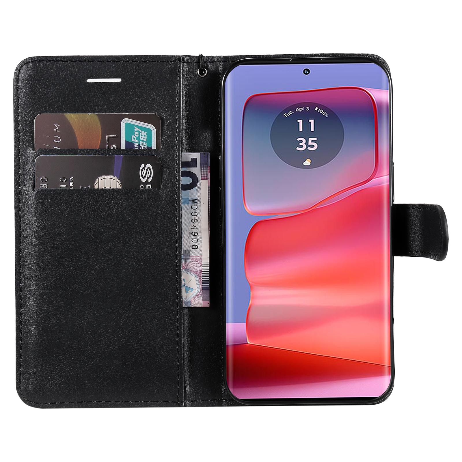 For Motorola Edge 50 Pro 5G Case Solid Color Leather Mobile Cover Wallet Stand with Strap Black
For Motorola Edge 50 Pro 5G Case Solid Color Leather Mobile Cover Wallet Stand with Strap Black