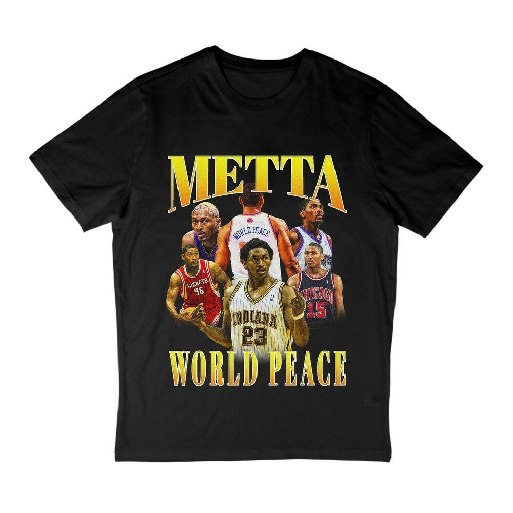 Винтажные черные футболки унисекс Metta World Peace Vintage
Винтажные черные футболки унисекс Metta World Peace Vintage