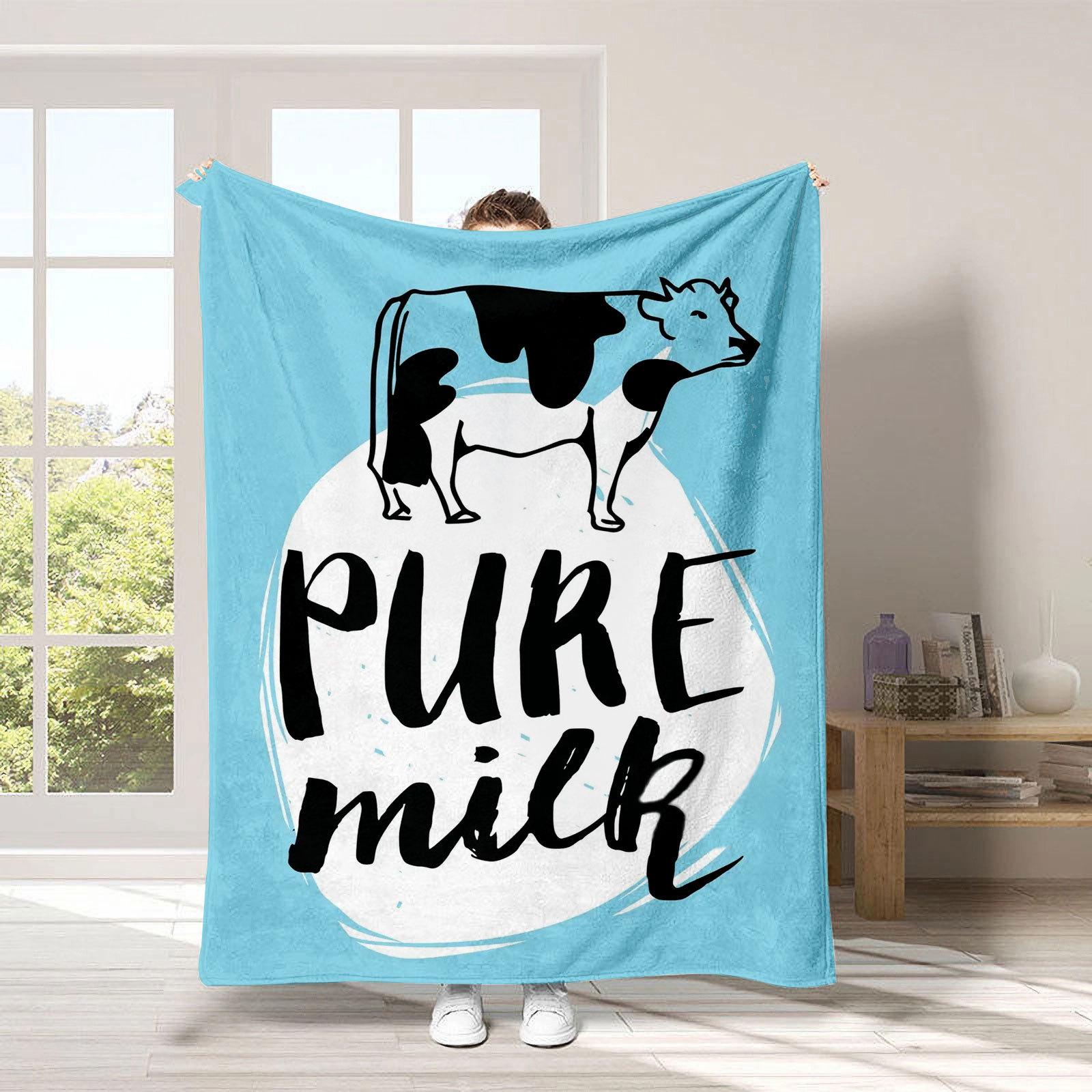 Cute Strawberry Cow Printed Blanket for Sofa Bed Travel Camping Living Room Office Conditioning Blanket for All Seasons Gifts 75x90cm
Cute Strawberry Cow Printed Blanket for Sofa Bed Travel Camping Living Room Office Conditioning Blanket for All Seasons Gifts 75x90cm