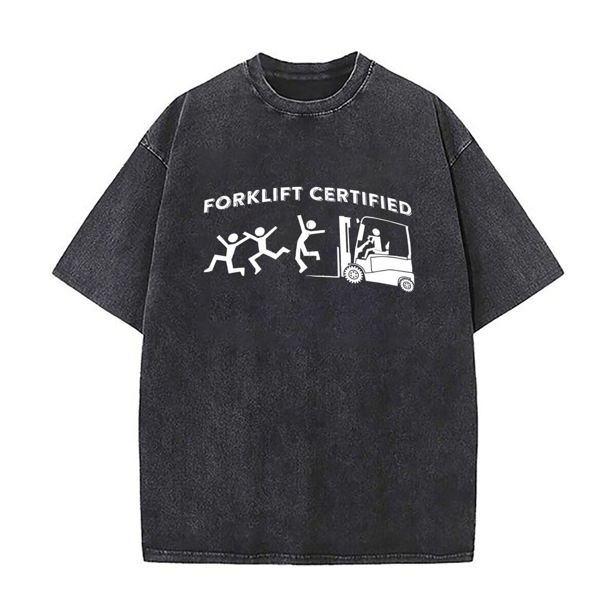New Funny Hat Forklift Certified Washed Vintage TShirts Street Hip Hop Retro Punk T Shirt S
New Funny Hat Forklift Certified Washed Vintage TShirts Street Hip Hop Retro Punk T Shirt S
