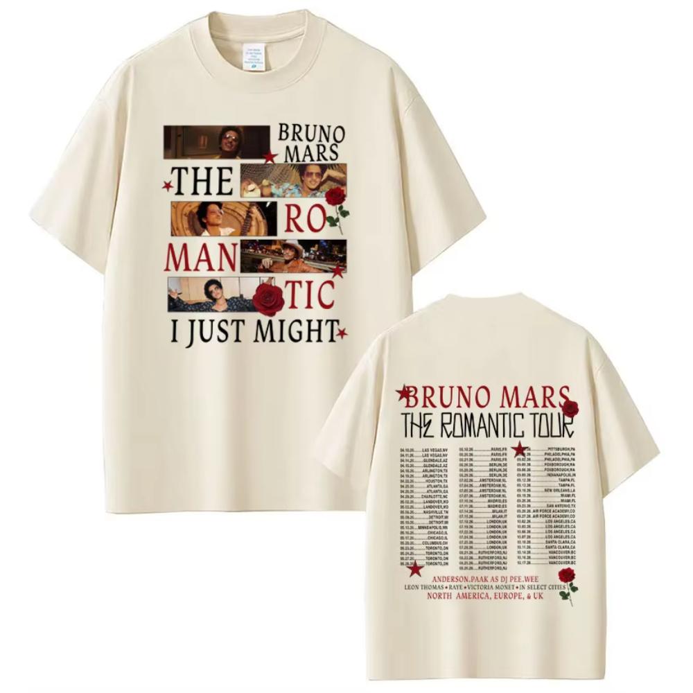 Rapper Bruno Mars The Romantic 2026 Tour Print Tshirts Man Woman Harajuku T-shirt Short Sleeve Casual Cotton Gothic Punk T-shirt S разноцветный
Rapper Bruno Mars The Romantic 2026 Tour Print Tshirts Man Woman Harajuku T-shirt Short Sleeve Casual Cotton Gothic Punk T-shirt S разноцветный
