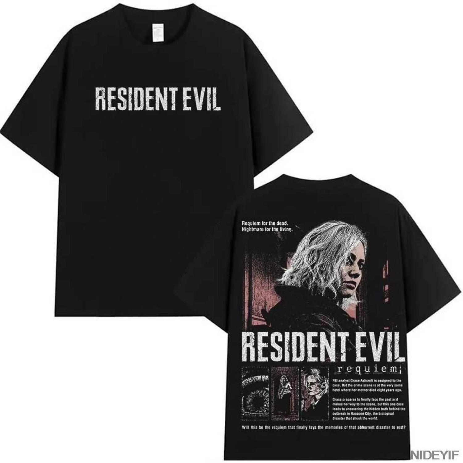Игровая футболка Resident Evil Biohazard для мужчин и женщин Леон Кеннеди 100% хлопок Футболки Топы Оверсайз Одежда в стиле Y2k S чёрный
Игровая футболка Resident Evil Biohazard для мужчин и женщин Леон Кеннеди 100% хлопок Футболки Топы Оверсайз Одежда в стиле Y2k S чёрный