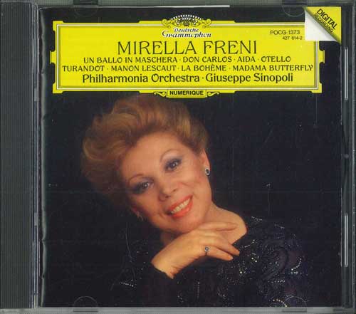 CD MIRELLA FELLI - Verdi/Puccini/Freni/Sinopoli POCG1373 POLY DOR Japan Classical Used
CD MIRELLA FELLI - Verdi/Puccini/Freni/Sinopoli POCG1373 POLY DOR Japan Classical Used
