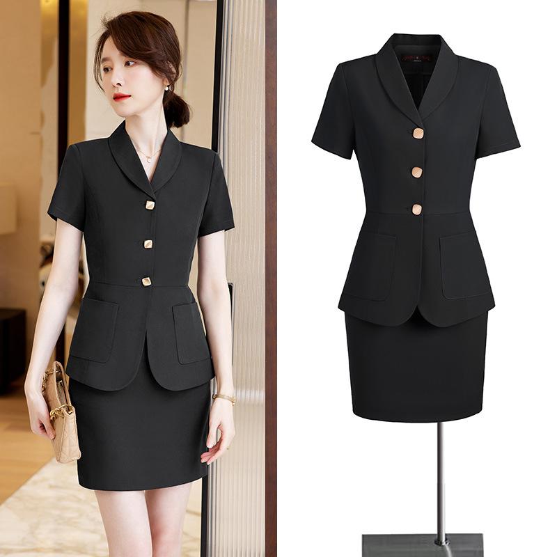High-End Women s Summer Short-Sleeve Suit: Professional Front Desk & Beautician Uniform 5XL
High-End Women s Summer Short-Sleeve Suit: Professional Front Desk & Beautician Uniform 5XL
