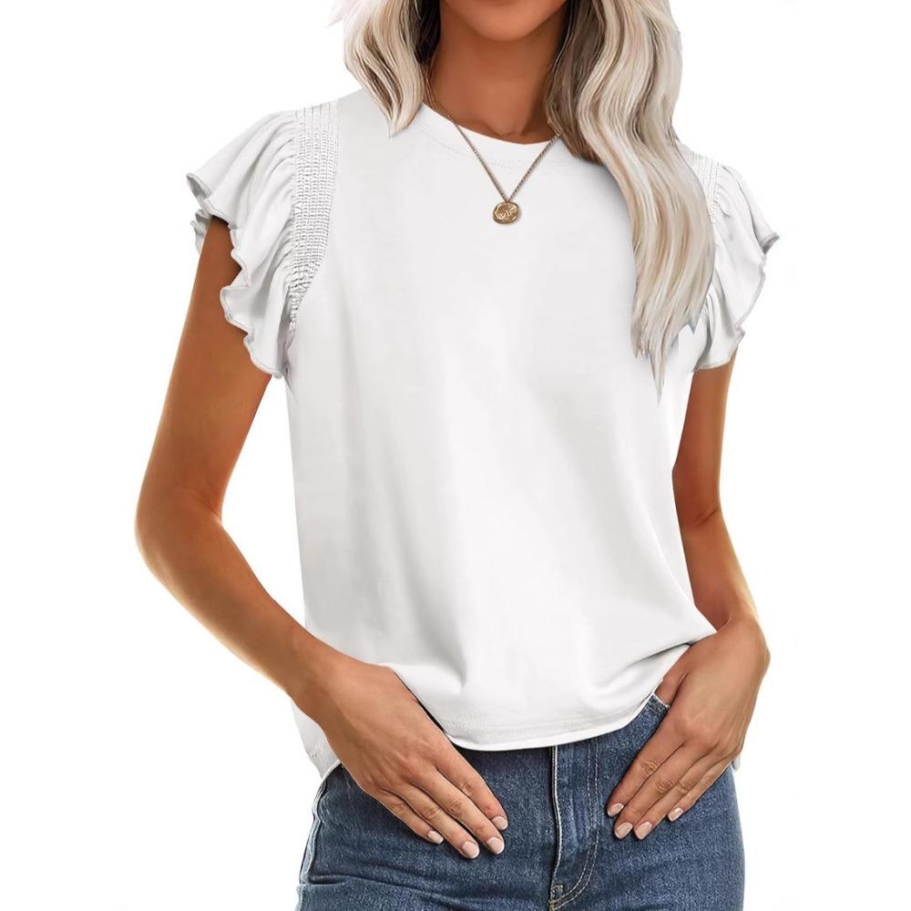 Women Summer Elegant Ruffles Sleeveless Lace Up Tie Bow Blouses and Shirts Casual Tops Sexy Pullover Tunic S белый
Women Summer Elegant Ruffles Sleeveless Lace Up Tie Bow Blouses and Shirts Casual Tops Sexy Pullover Tunic S белый