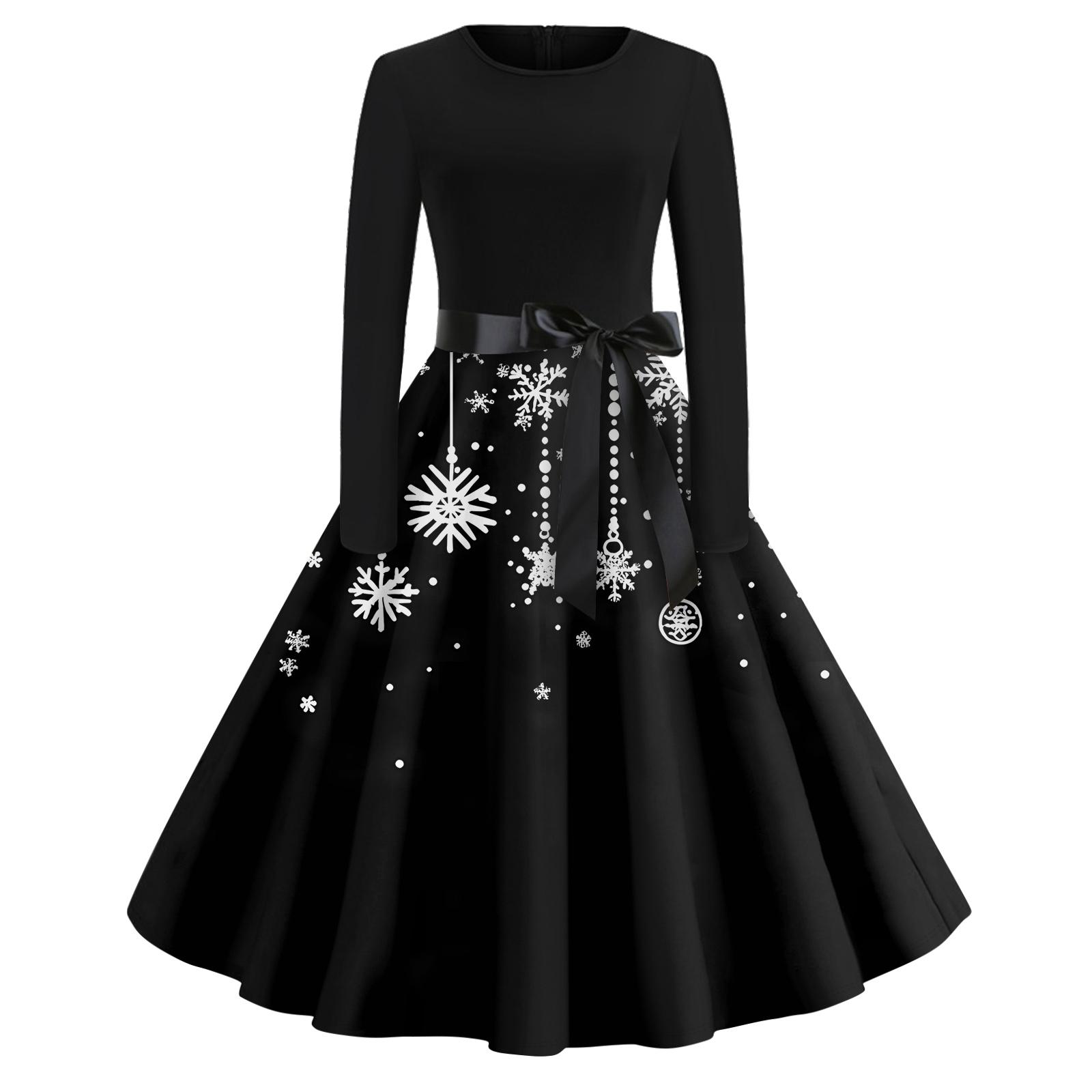 Платье-клеш с принтом на Хэллоуин для женщин с длинным рукавом, повседневные платья с круглым вырезом и ажурной отделкой L
Платье-клеш с принтом на Хэллоуин для женщин с длинным рукавом, повседневные платья с круглым вырезом и ажурной отделкой L